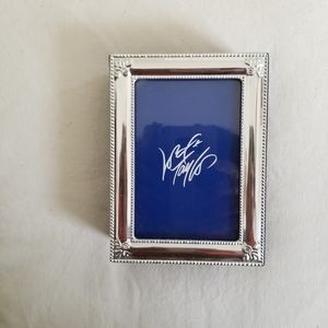 Blue jewelry box with frame